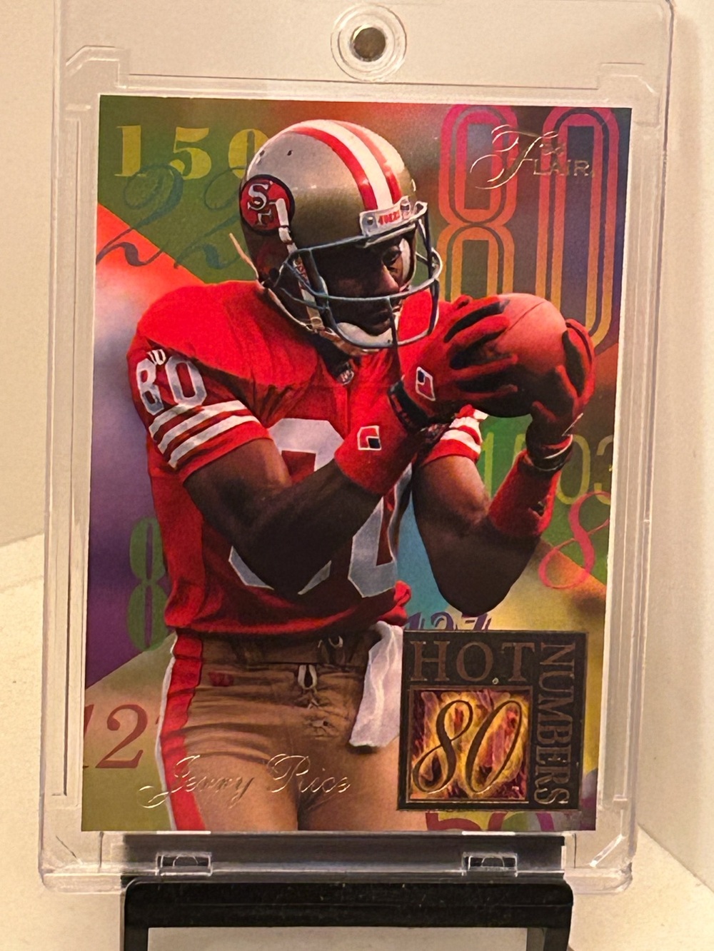 Jerry Rice 1994 Ultra Flair Football Hot Numbers